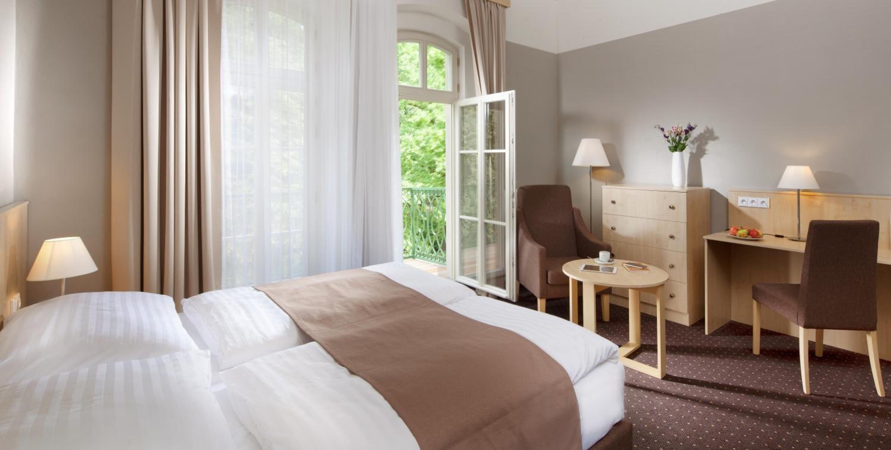 Chambre Double, balcon