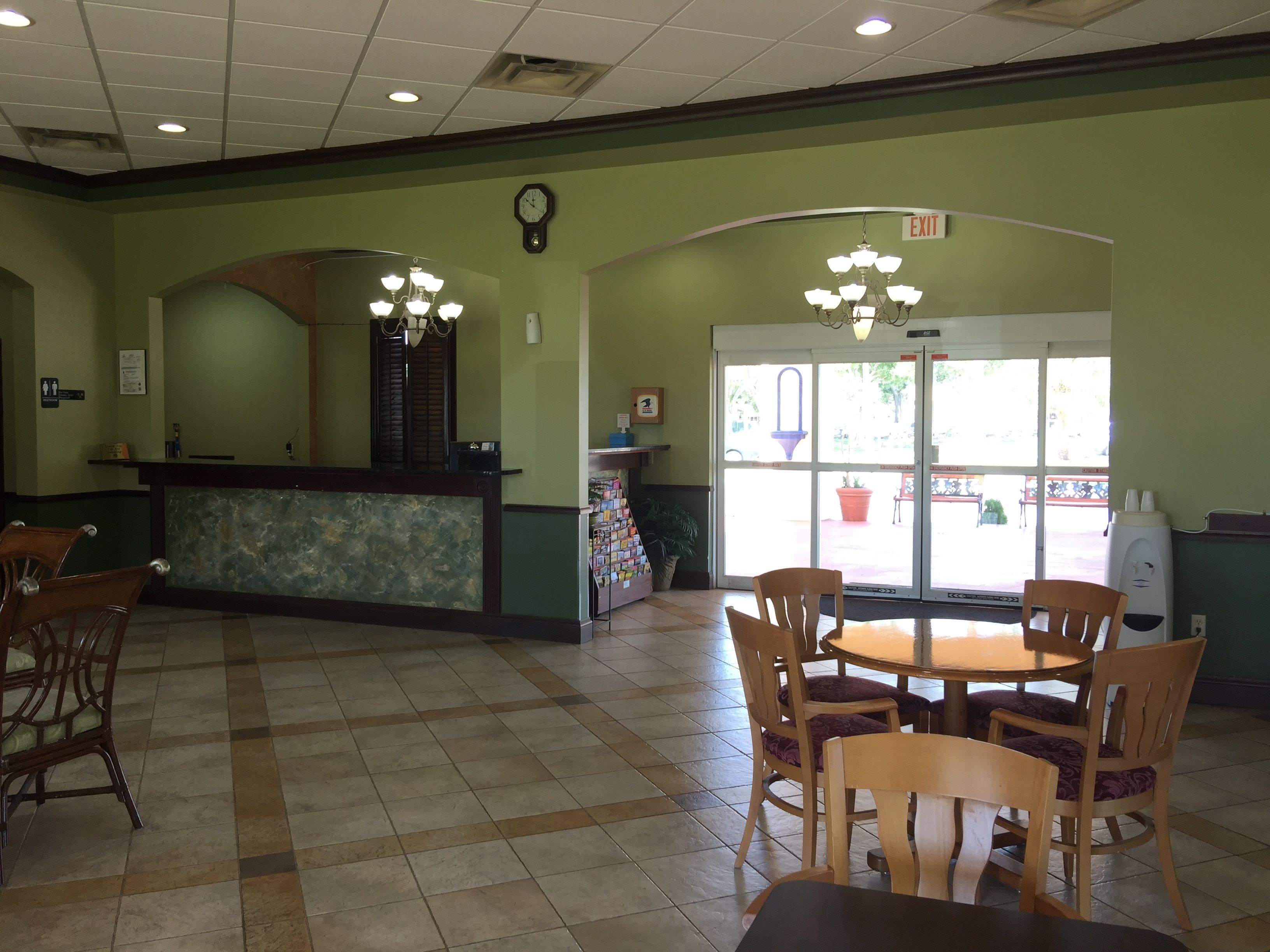 Interior entrance
