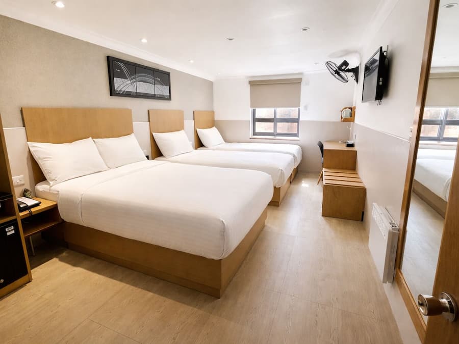 Family Room (Sleeps 4) | Desk, iron/ironing board, free WiFi, bed sheets