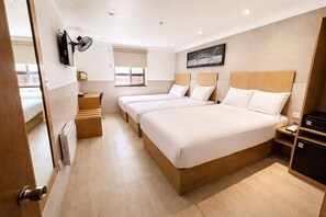 Family Room (Sleeps 4) | Desk, iron/ironing board, free WiFi, bed sheets - Eurotraveller Hotel Express (London)