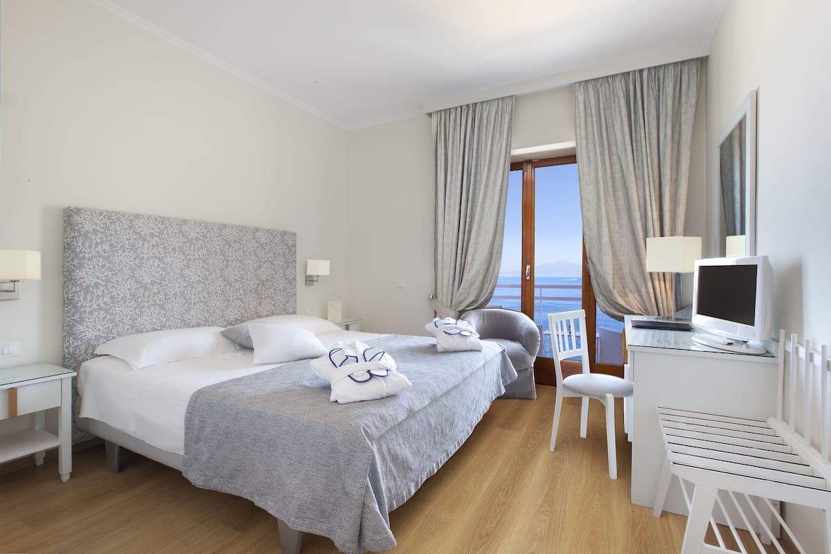 Double or Twin Room, Balcony, Sea View | Premium bedding, down comforters, minibar, in-room safe