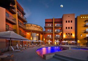 Outdoor pool, open 6:00 AM to 10:00 PM, pool umbrellas, sun loungers