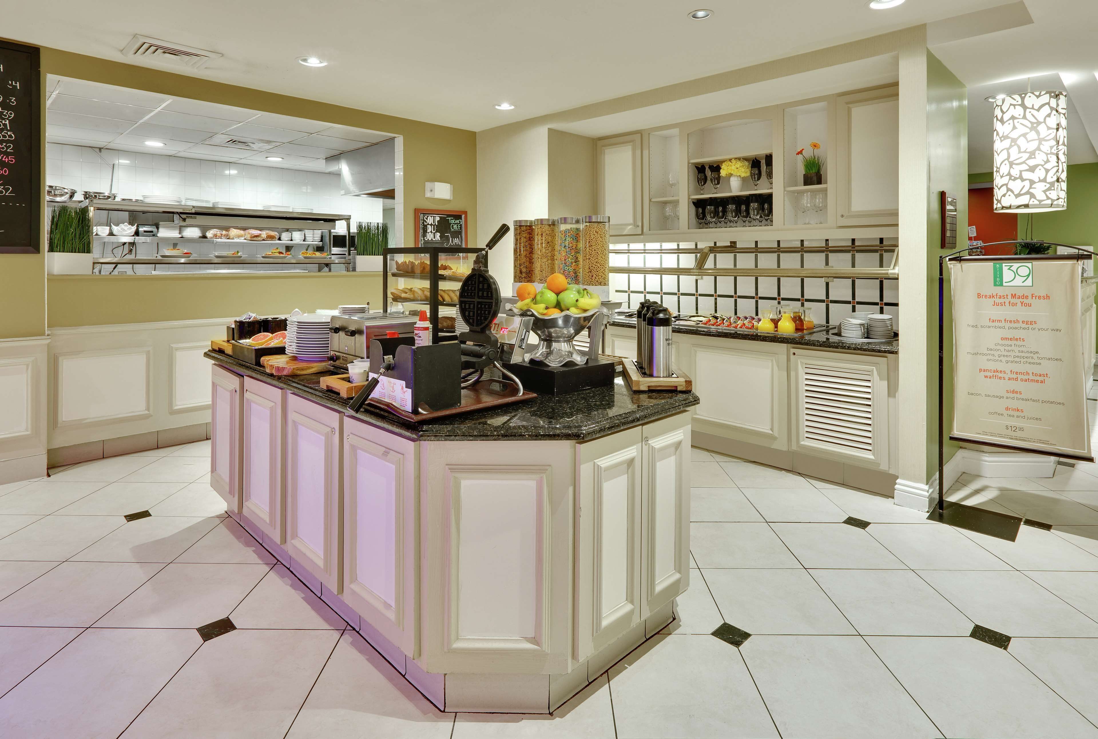 breakfast on weekdays (usd 12.95 per person)