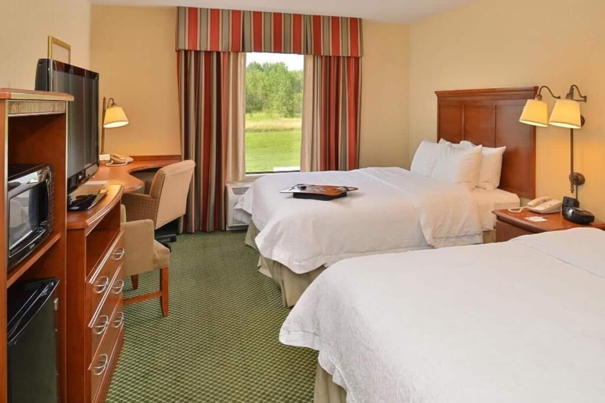 In-room safe, desk, iron/ironing board, free cribs/infant beds