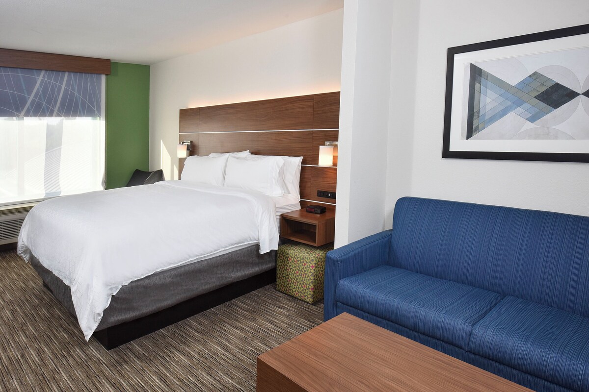 Suite, 1 King Bed | In-room safe, desk, laptop workspace, iron/ironing board