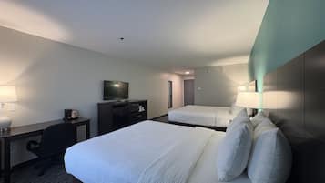 Desk, blackout curtains, iron/ironing board, free WiFi