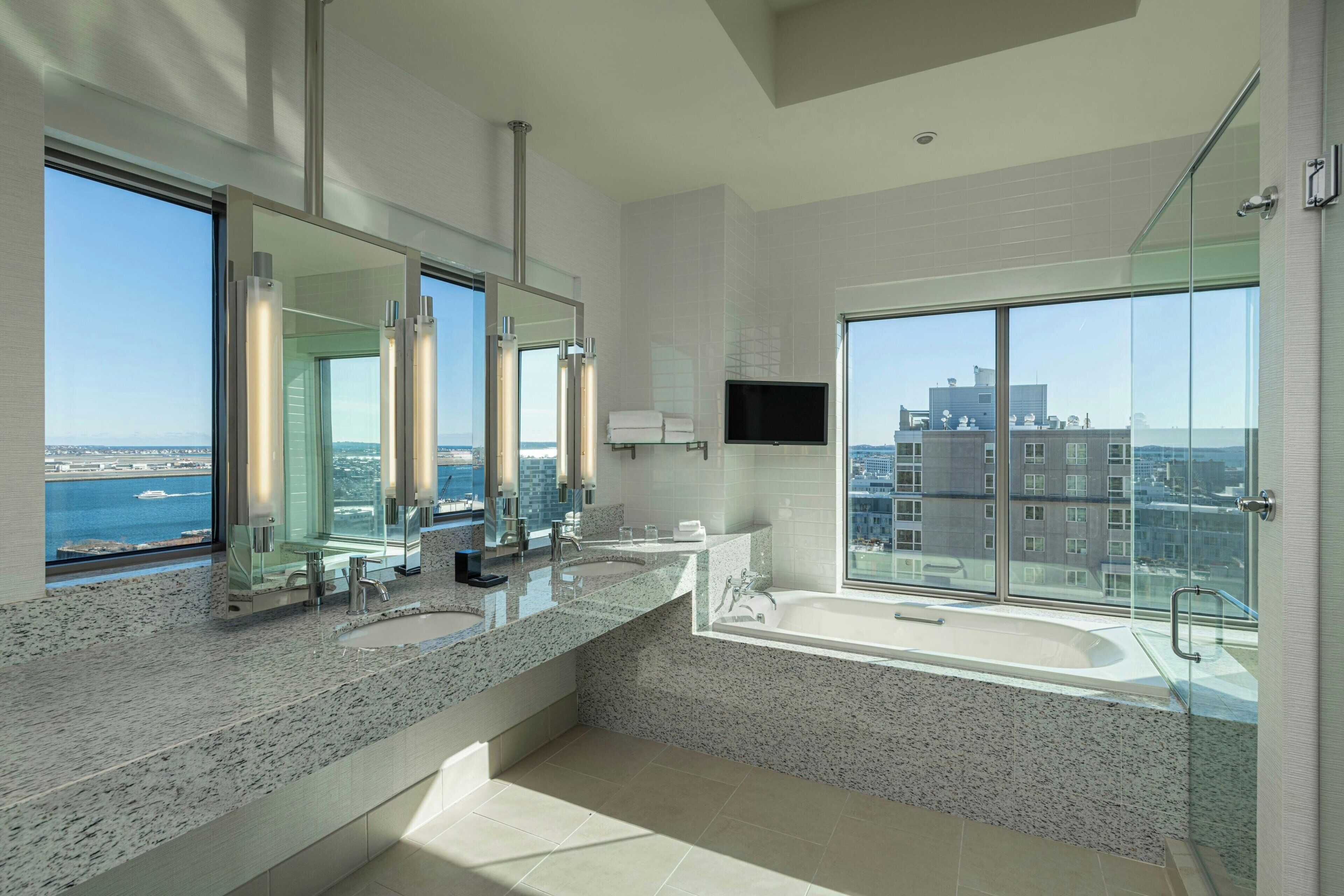 presidential suite, 1 bedroom | bathroom | separate bathtub and shower, free toiletries, hair dryer, bathrobes