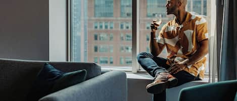 Literie de qualité supérieure, surmatelas, minibar