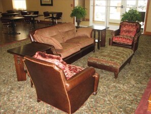 Sala de estar en el lobby