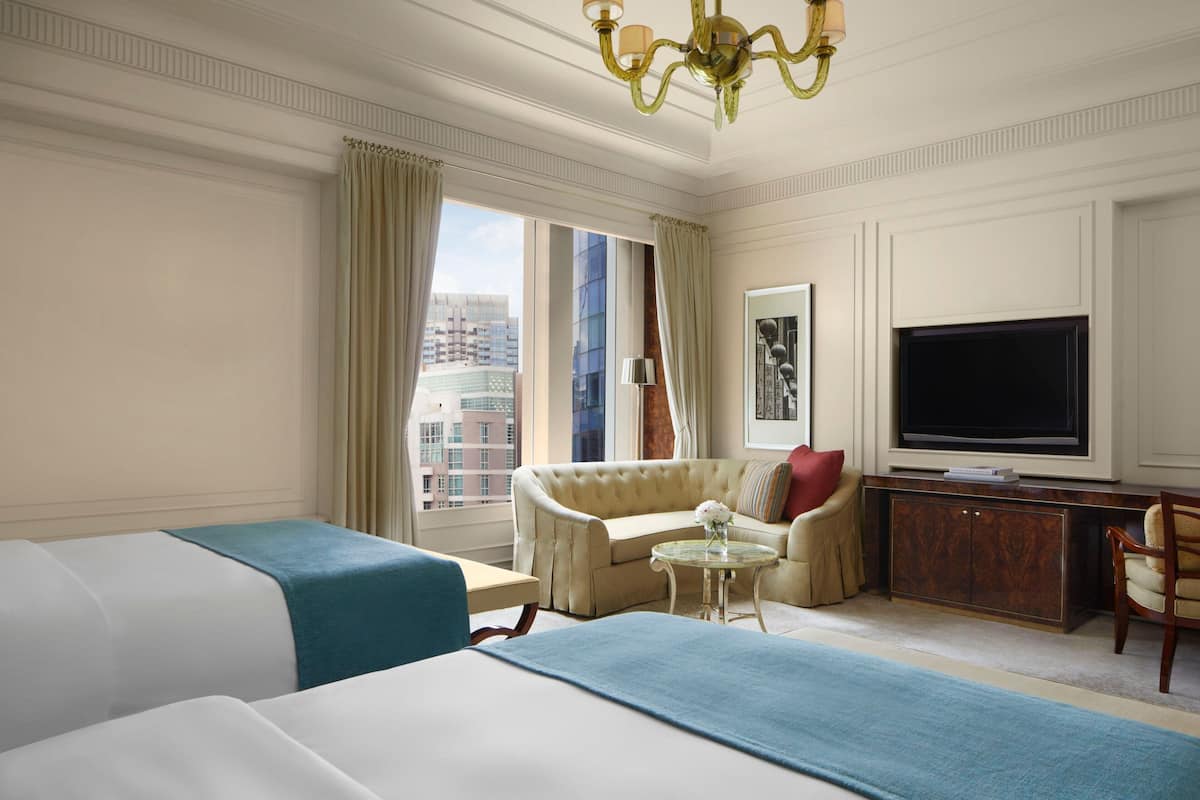 Larger Room, 2 Double Beds | Premium bedding, minibar, in-room safe, individually decorated