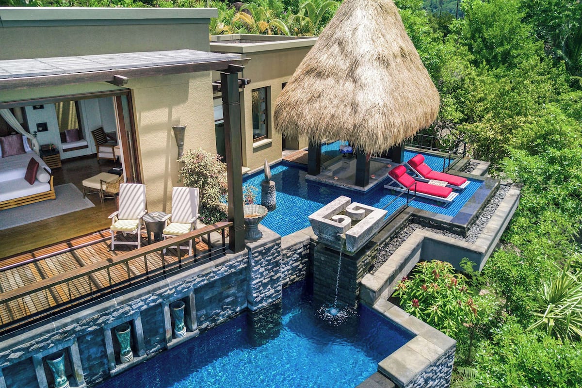 Premier Ocean View Pool Villa | 1 camera, biancheria da letto di alta qualità, minibar