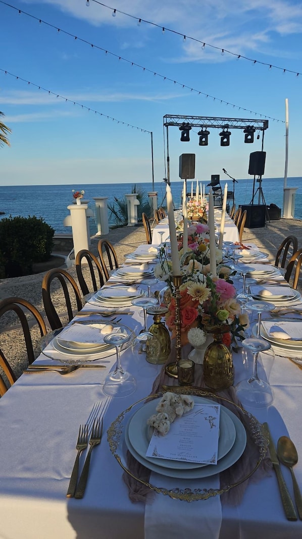 Área de bodas al aire libre