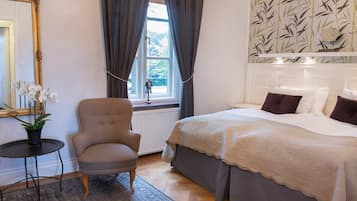 Standard dubbelrum | Individuell inredning, strykjÀrn/strykbrÀda, gratis wi-fi och sÀngklÀder