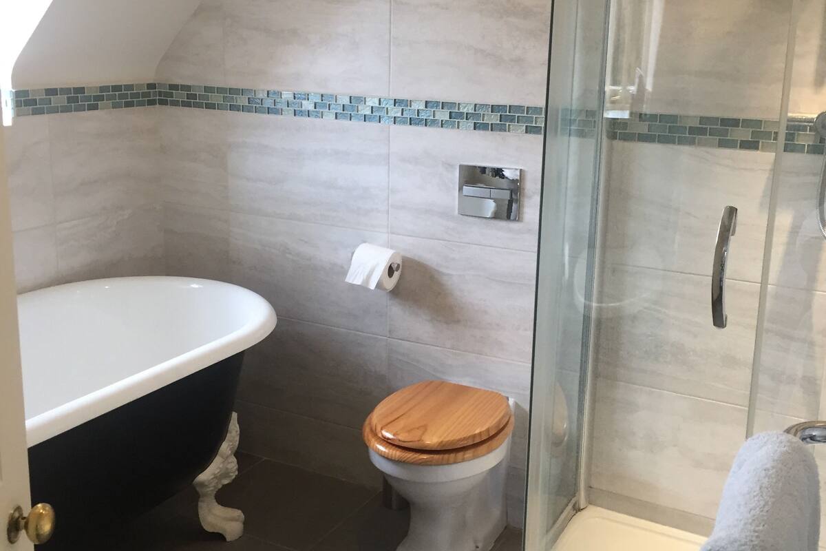 Chambre Double ou avec lits jumeaux, salle de bains attenante