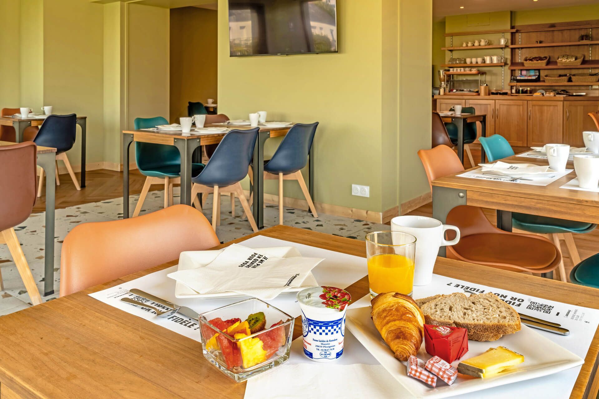 Dagelijks ontbijtbuffet (EUR 12 per persoon)