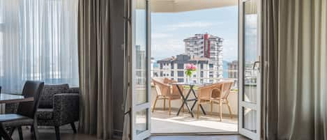 Economy appartement, 3 slaapkamers, uitzicht op de stad | Terras