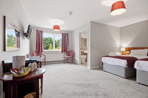 Desk, iron/ironing board (on request), WiFi (free), bed sheets