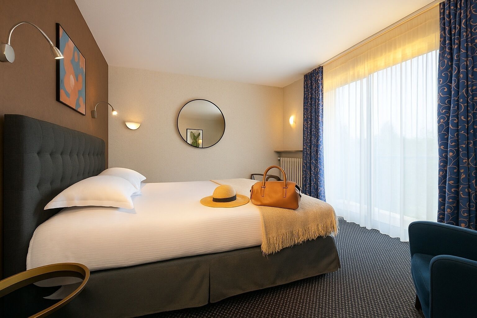 comfort double room | premium bedding, individually decorated, individually furnished, desk