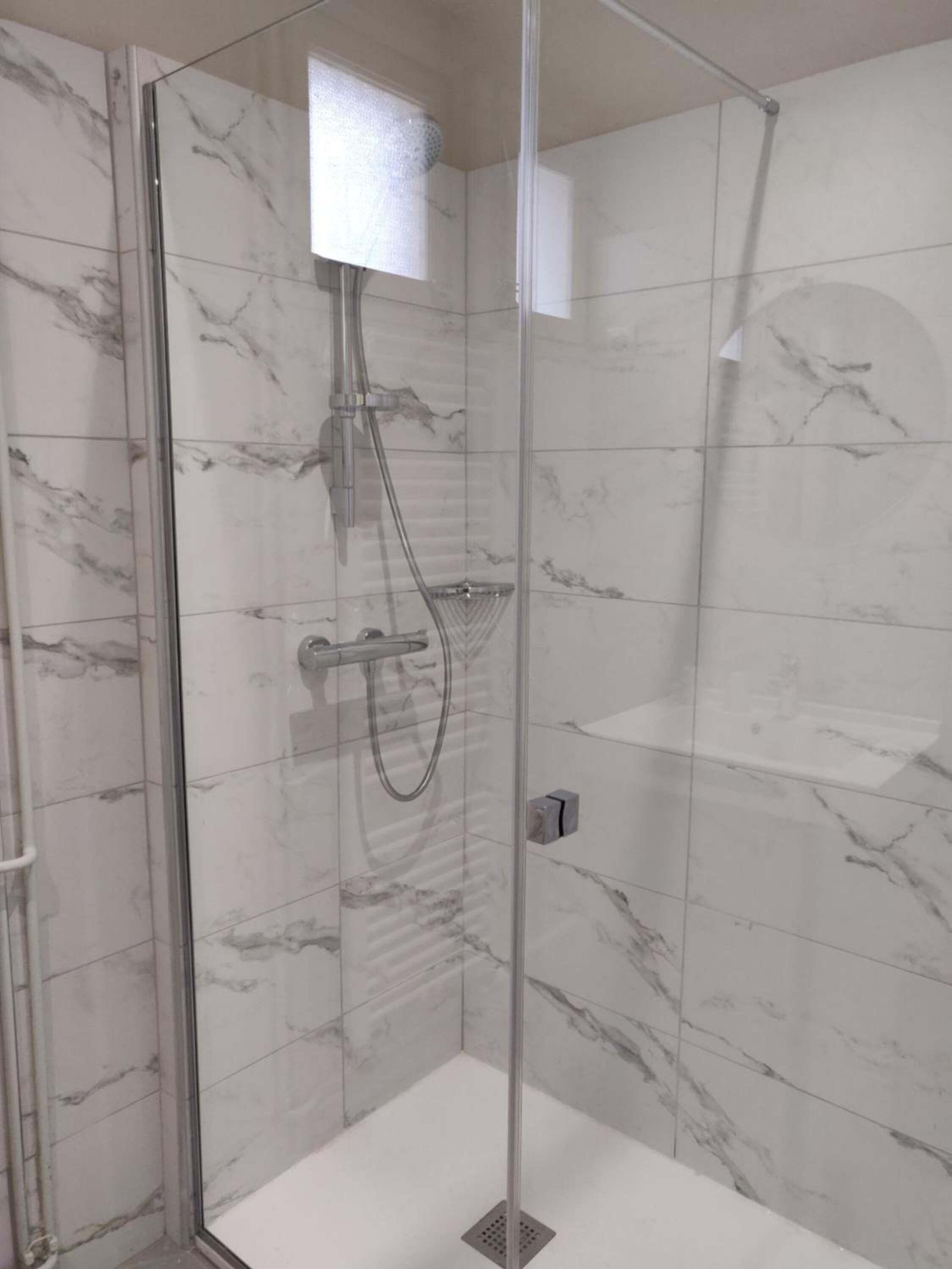 eco-friendly toiletries, hair dryer, towels, soap