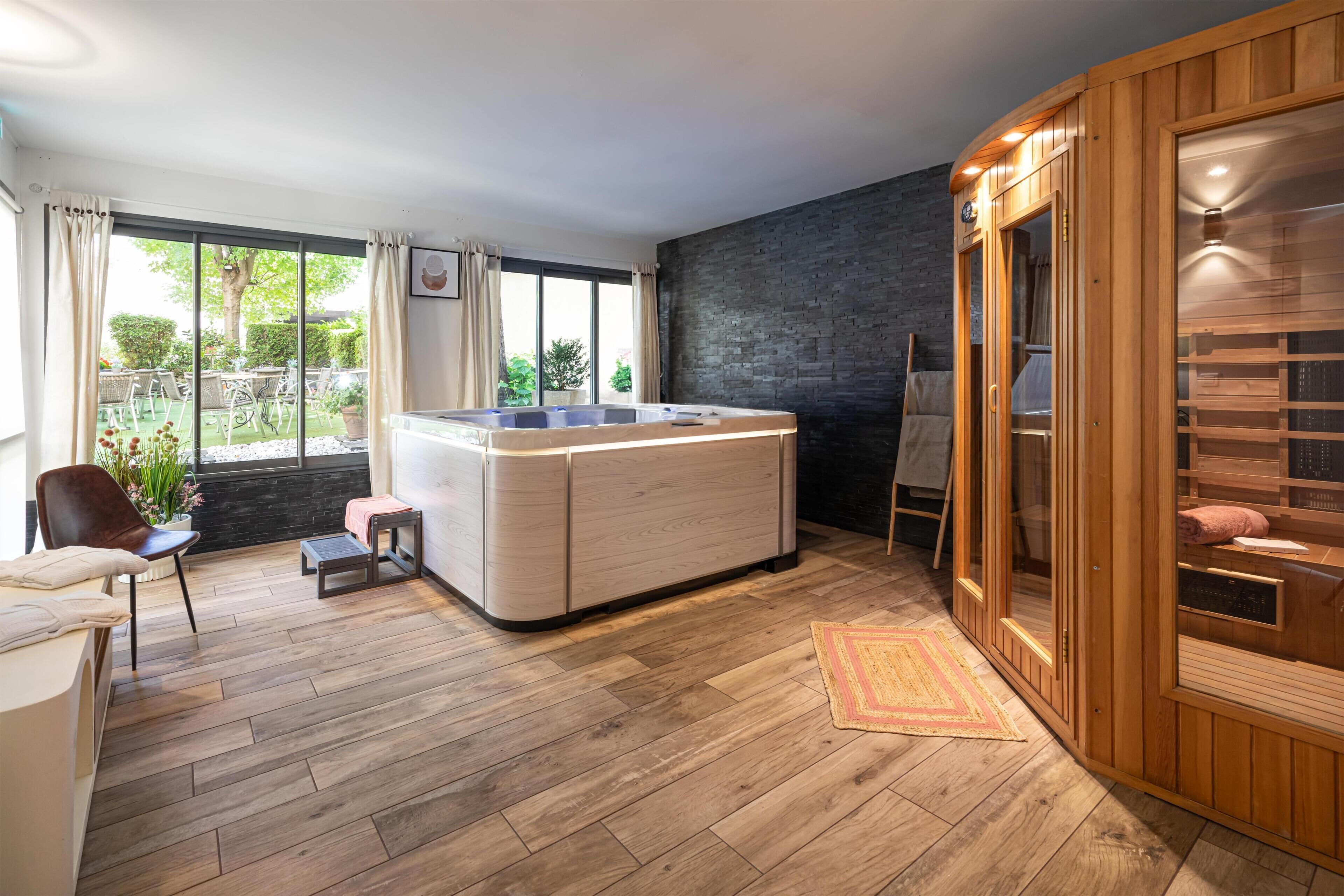 Sauna, vasca idromassaggio