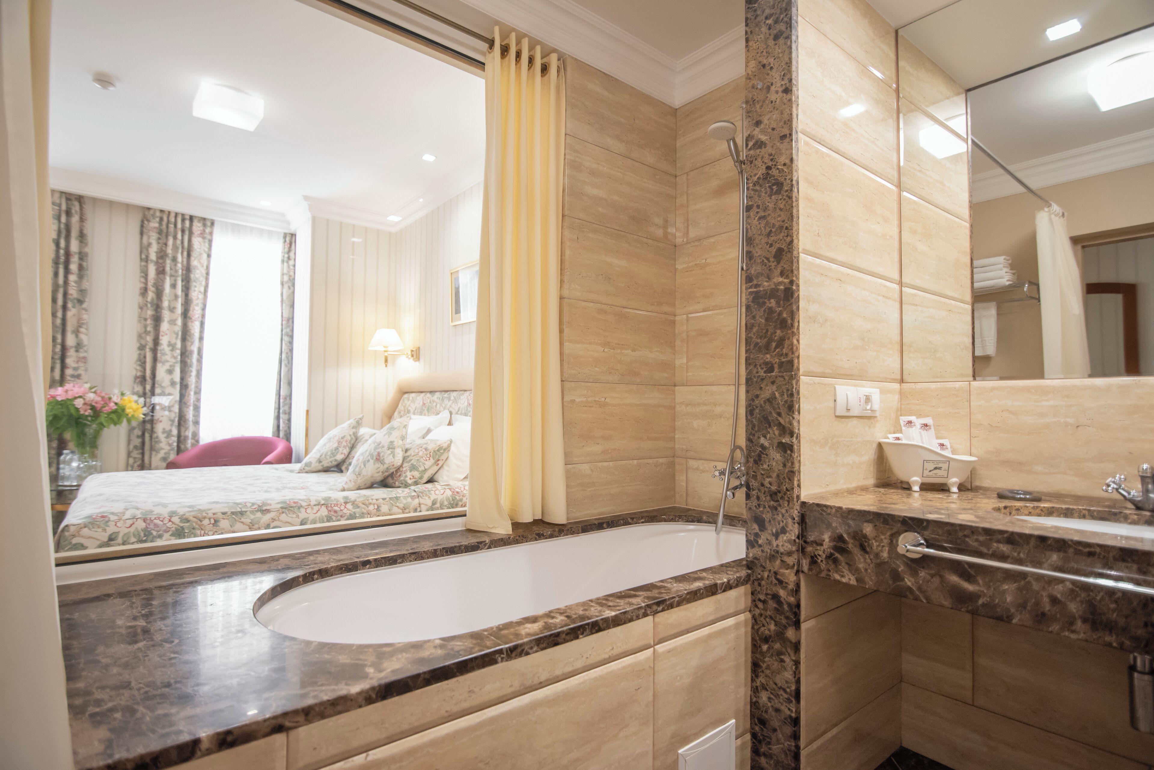 Superior Double Room | Bathroom | Designer toiletries, hair dryer, bathrobes, slippers