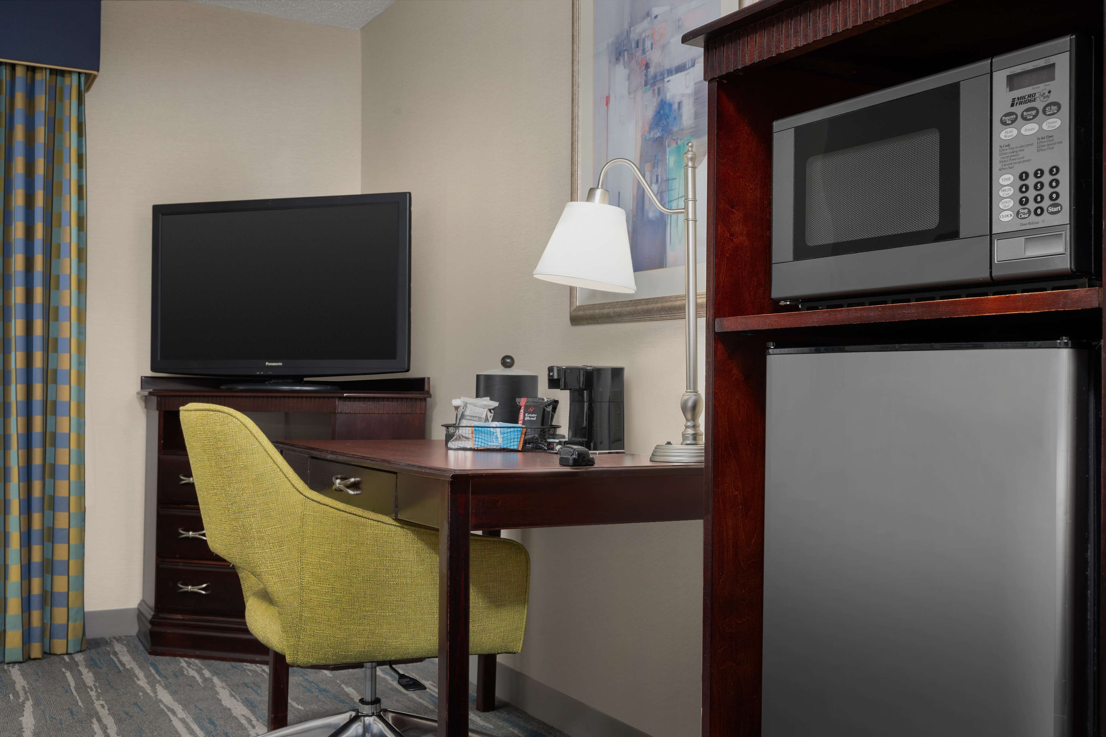 hypo-allergenic bedding, in-room safe, desk, laptop workspace