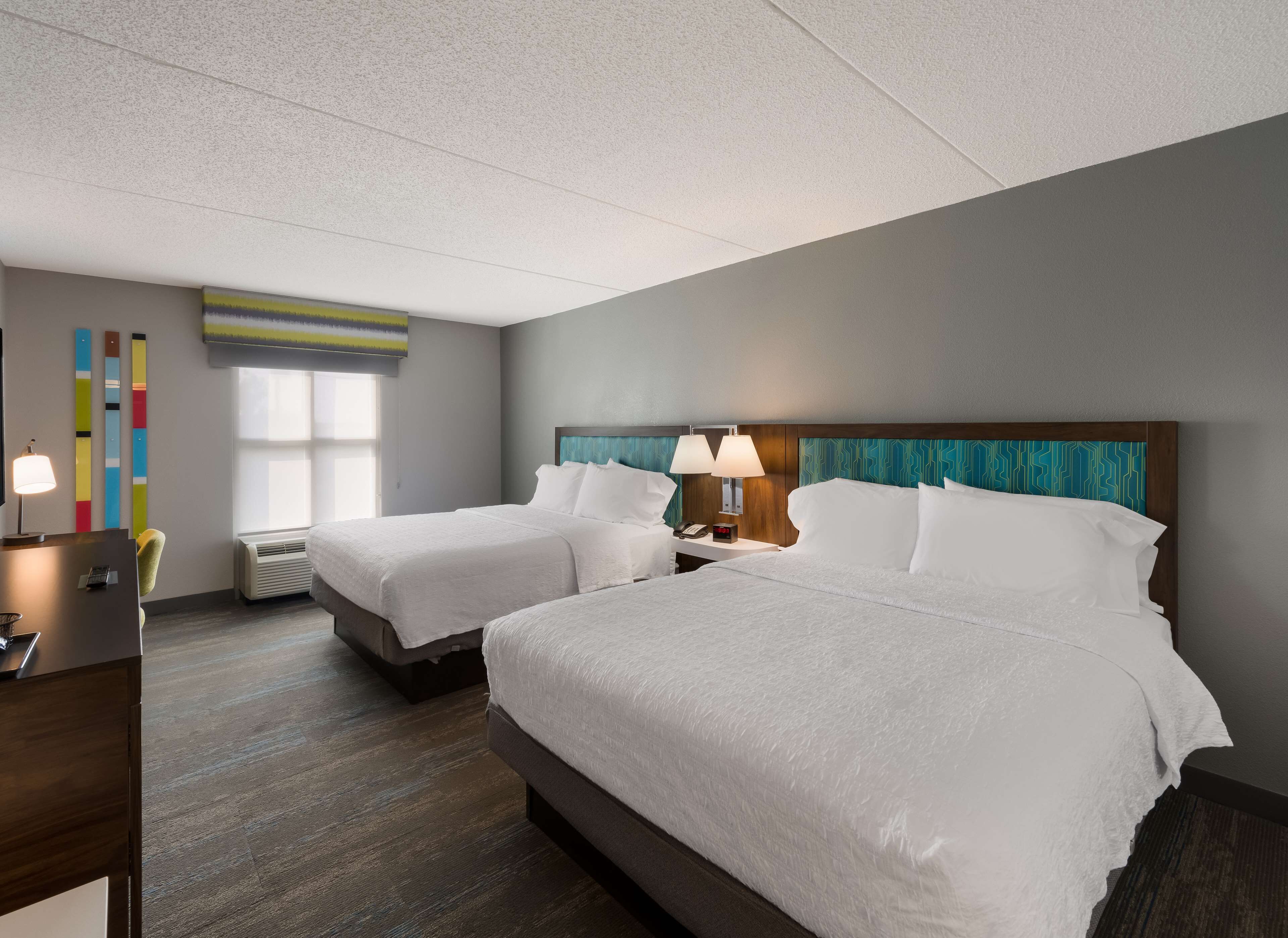 room, 2 queen beds, accessible (hearing) | in-room safe, desk, iron/ironing board, free cots/infant beds