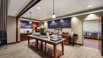 Free daily buffet breakfast