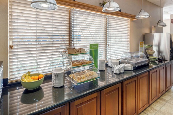 Free daily self-serve breakfast