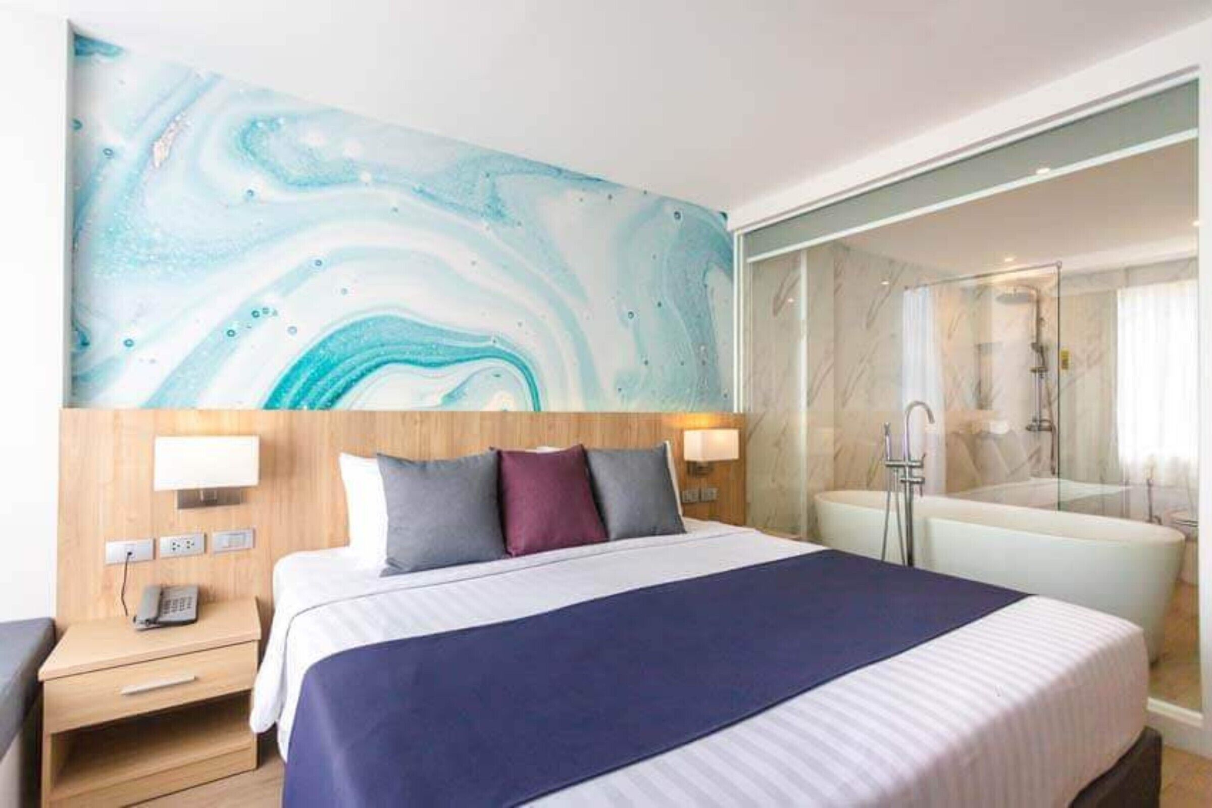 Free minibar items, in-room safe, individually decorated