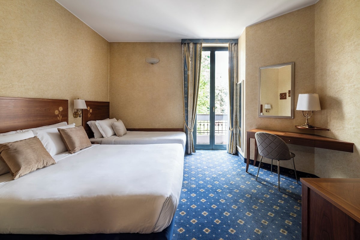 Down duvets, minibar, in-room safe, desk