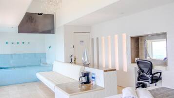 Suite, 1 King Bed, Non Smoking | Premium bedding, in-room safe, desk, laptop workspace