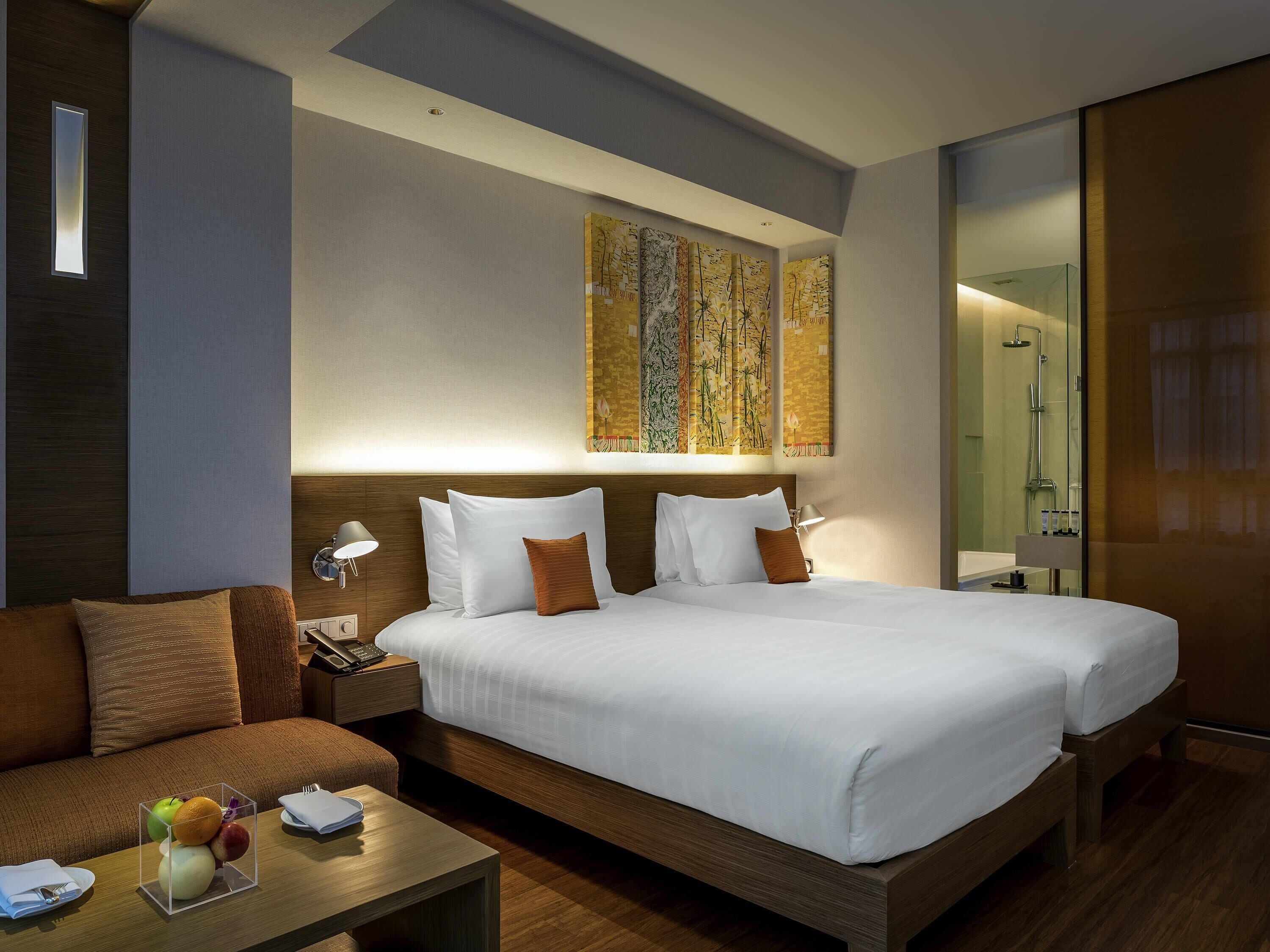 Rom – superior, 2 enkeltsenger | Sengetøy av topp kvalitet, dundyner, senger med overmadrass og minibar