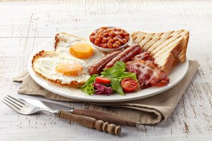 Daily English breakfast for a fee