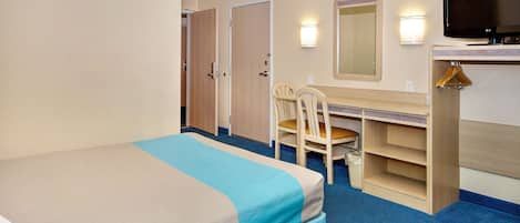 Desk, blackout drapes, free WiFi, bed sheets