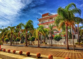 Voorkant van accommodatie