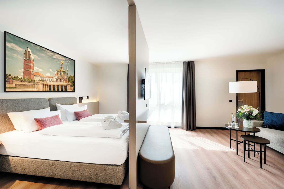 Junior-Suite, Mehrere Betten | Ausblick vom Zimmer