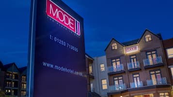 Front of property – evening/night