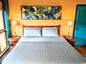 King Private Room with Ocean Views | Individually decorated, individually furnished, free WiFi