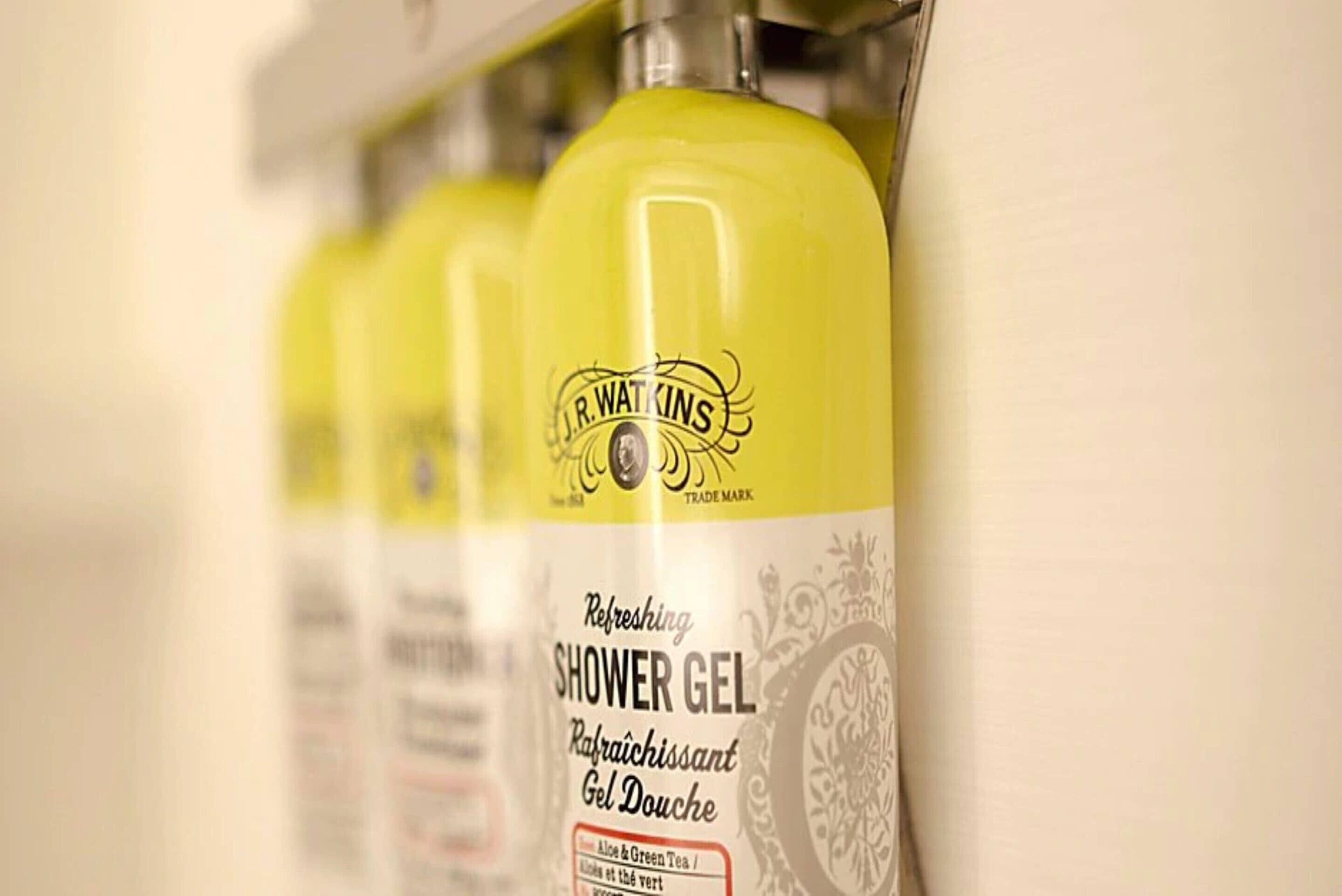 combined shower/bathtub, free toiletries, hair dryer, towels