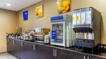 Free daily buffet breakfast