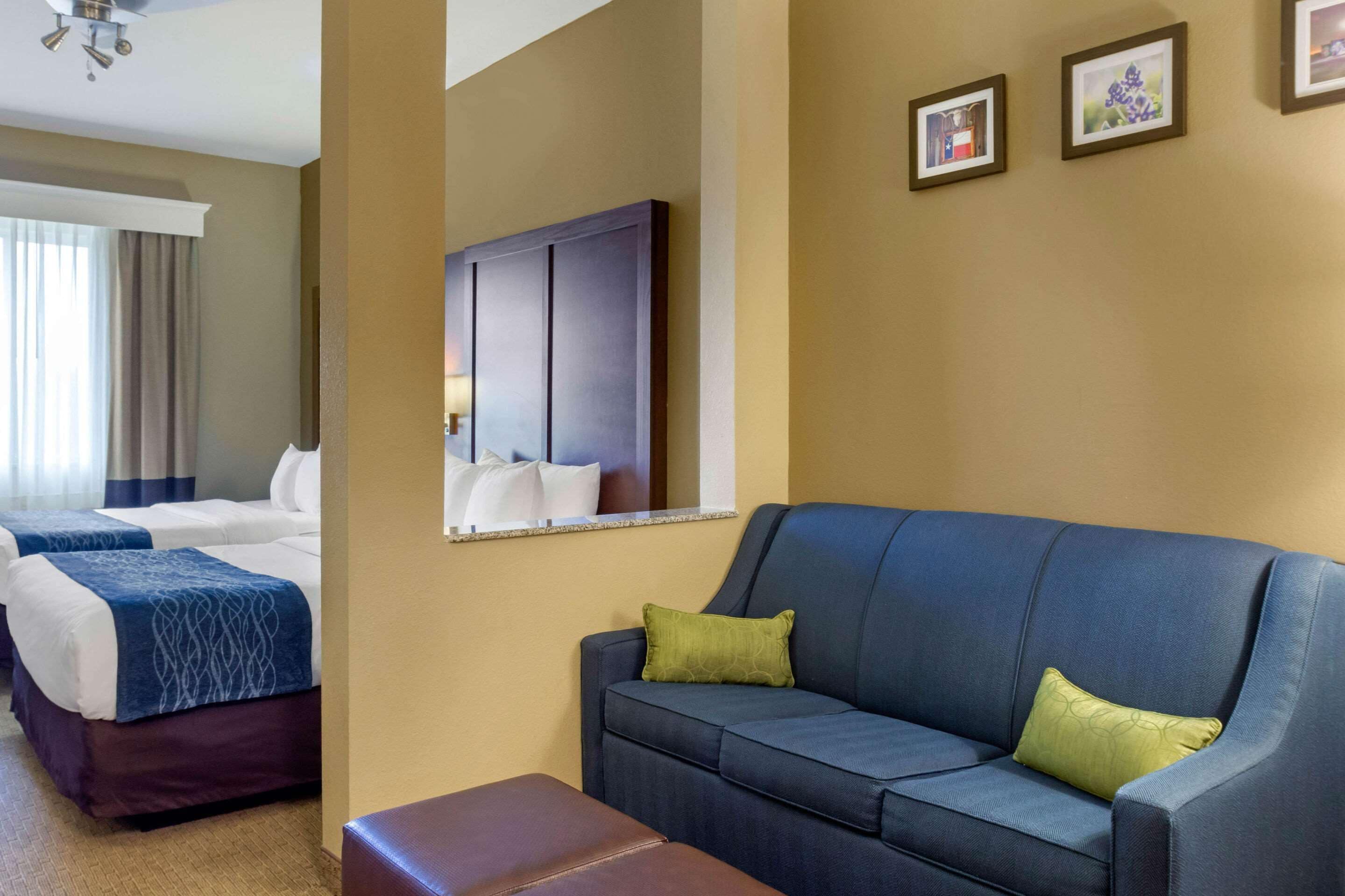 suite, 2 queen beds, non smoking | in-room safe, desk, iron/ironing board, free wifi