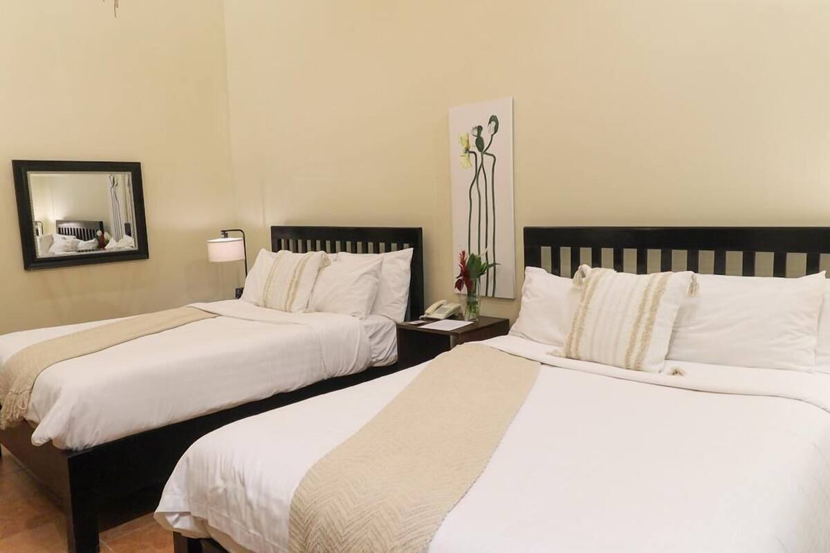 Egyptian cotton sheets, in-room safe, desk, cribs (free)