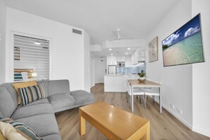 2 Bedroom Rooftop Superior | Living area | TV - Landmark Resort (Mooloolaba)