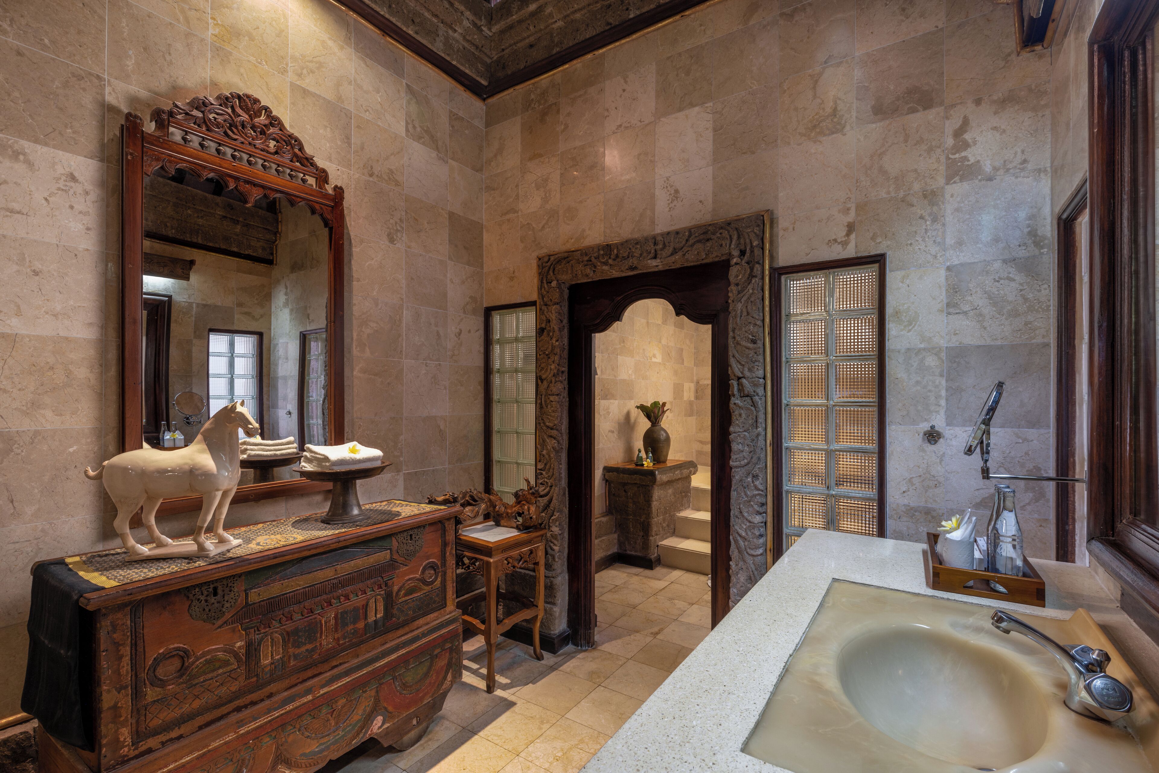 suite | bathroom | free toiletries, hair dryer, bathrobes, bidet