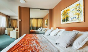 Minibar, in-room safe, desk, laptop workspace - Hotel Arka (Skopje)