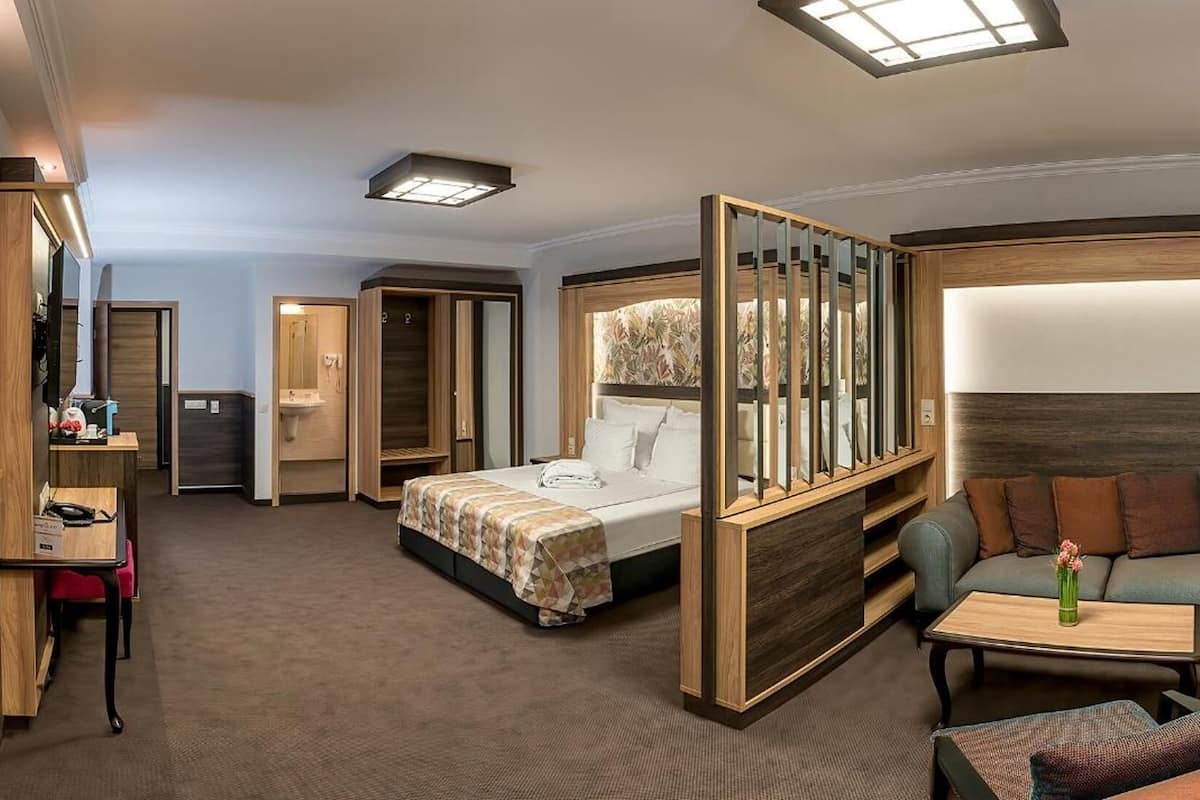 Deluxe Double Room, 1 King Bed | Minibar, in-room safe, desk, laptop workspace