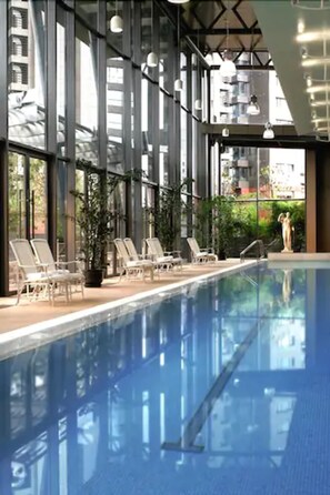 Indoor pool, outdoor pool