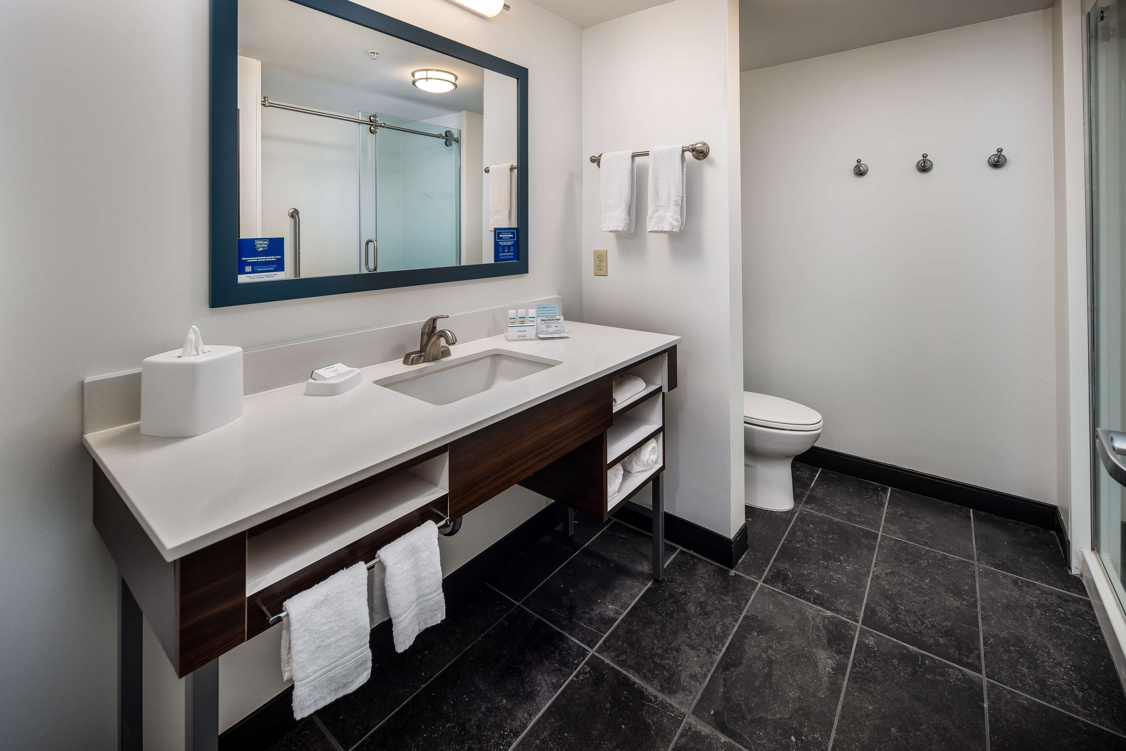 free toiletries, hair dryer, towels, soap