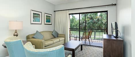 Flat-screen TV, ping pong